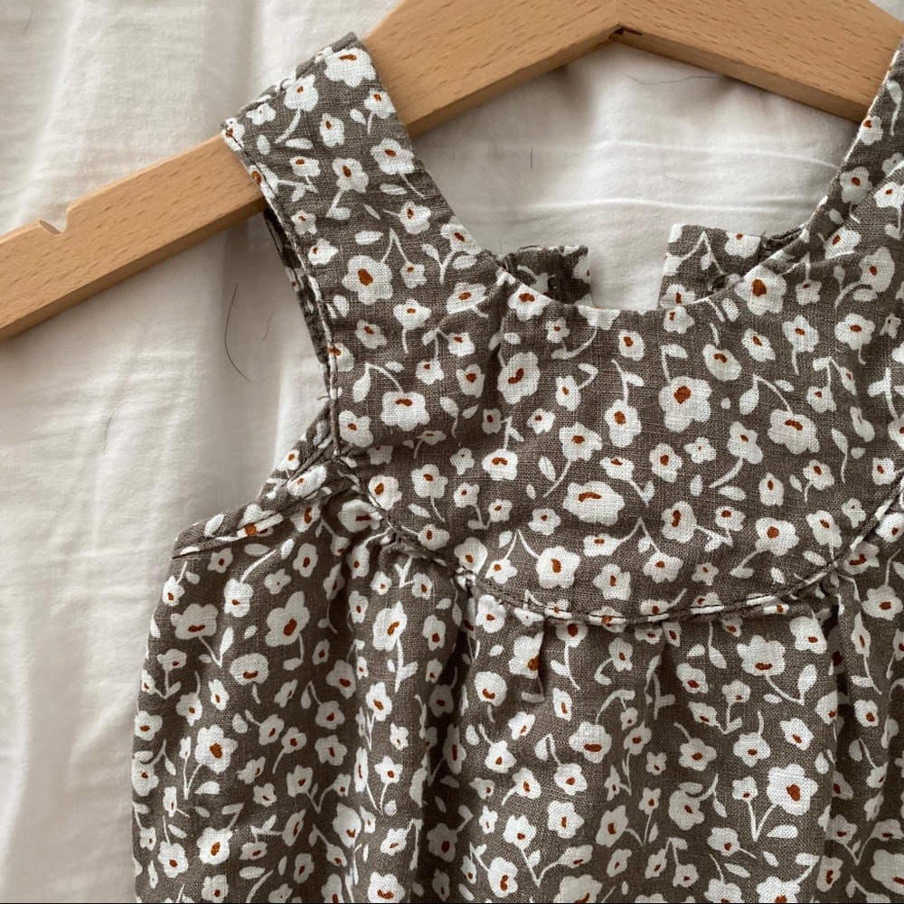 Rylee + Cru June Romper in Olive - Picture 3 of 6